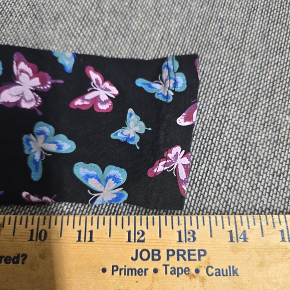 Shadows + Dust Girls Butterfly Print Leggings Black Blue Purple Size XS 4/5 - Picture 2 of 5